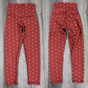 DYI Size XS Pull On Orange Diamond Print Activewear Gym Yoga Workout Leggings